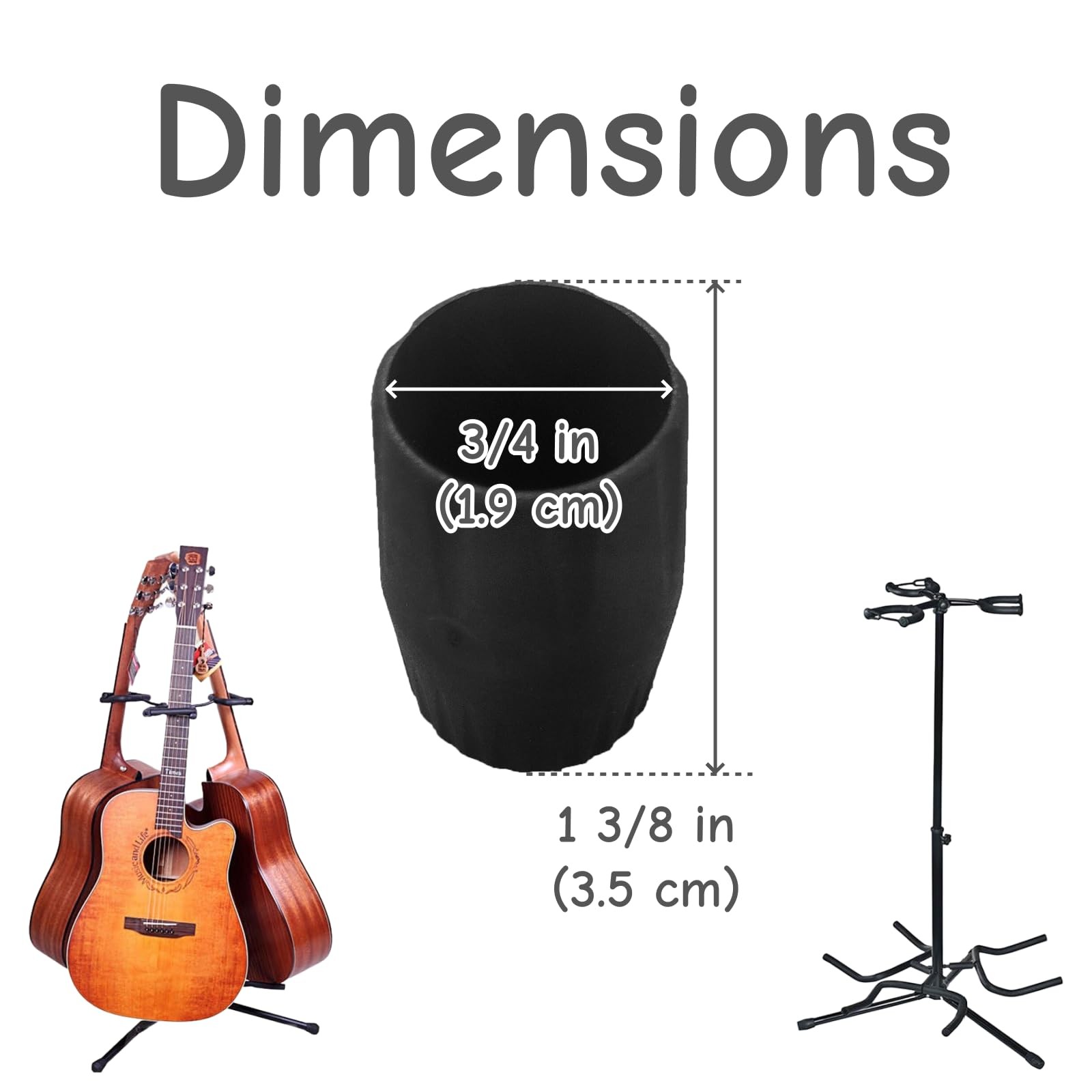 10 PCS Microphone Guitar Stand Foot Protector Rubber Cap Pad...