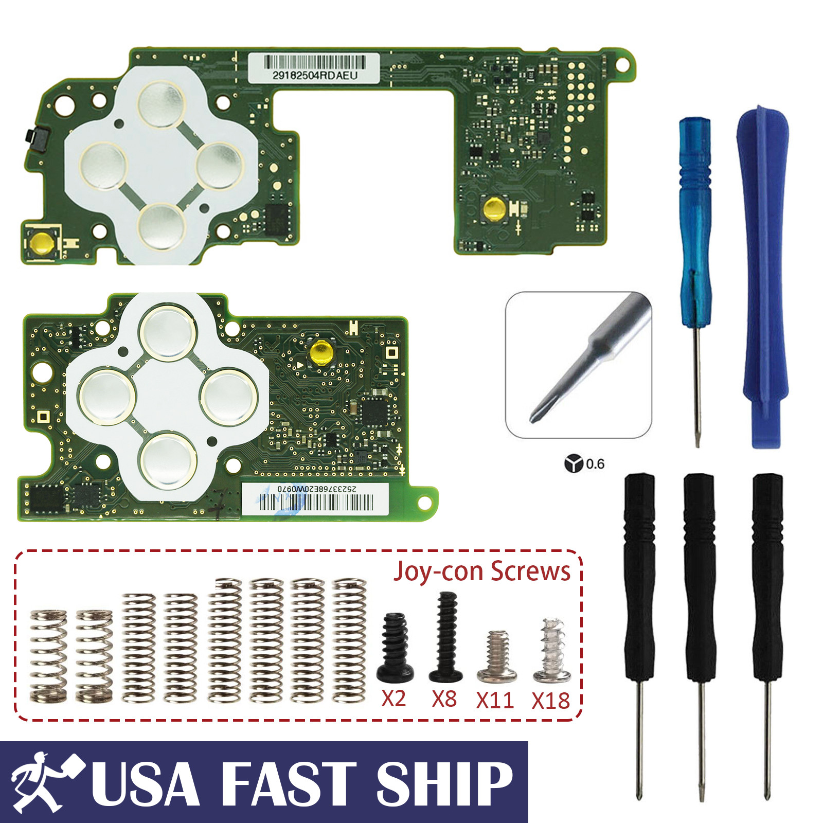 OEM Left & Right Motherboard Main Circuit Board For Nintendo Switch NS Joycon US
