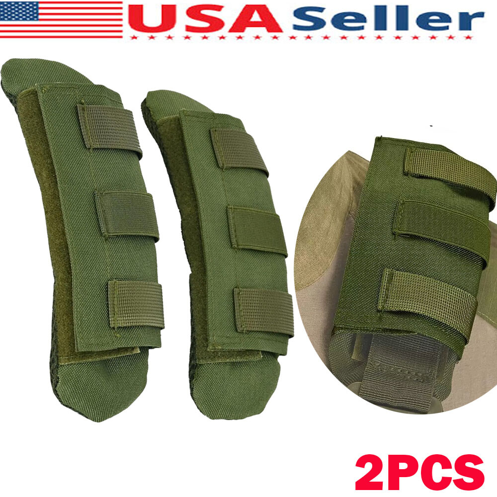 2x Green Shoulder Strap Pad Vest Shoulder Backpack Strap Pads Fit 2'' US