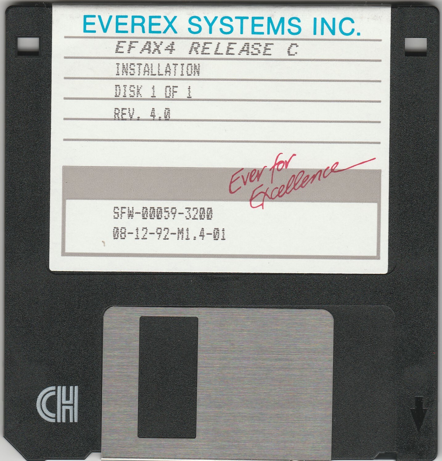 EF AX4 Release C REV. 4.0 by Everex Systems Inc. ~ 3.5 disk Game Software