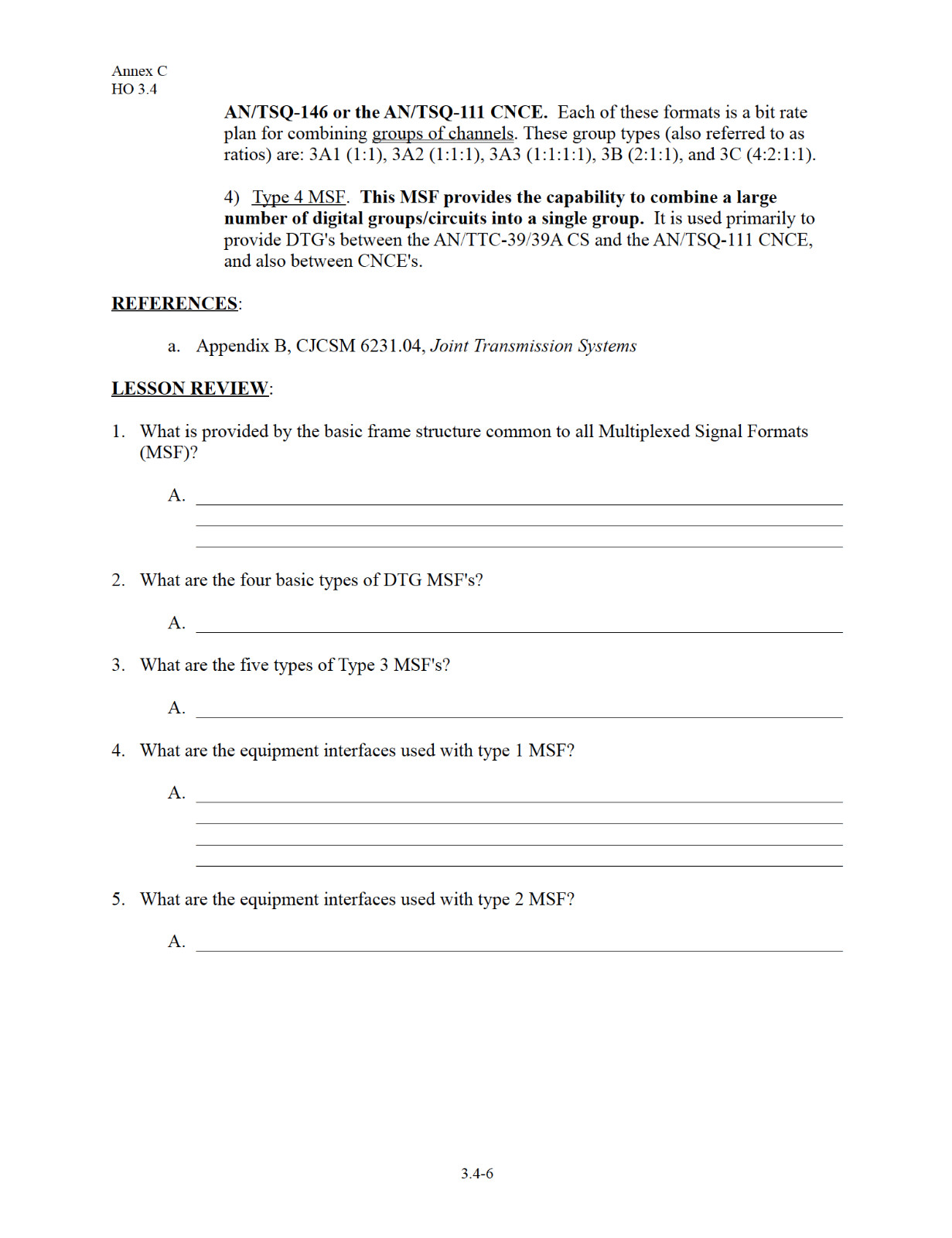 201 page USMC MULTIPLEX SIGNAL FORMAT & TERMS Student Visual Handouts on Data CD