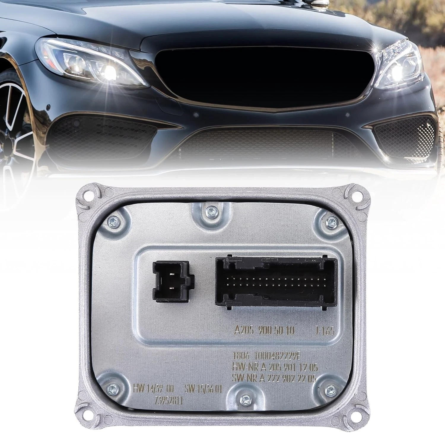 LED Headlight Ballast Control Unit Module Compatible with Mercedes-Benz W205 ...