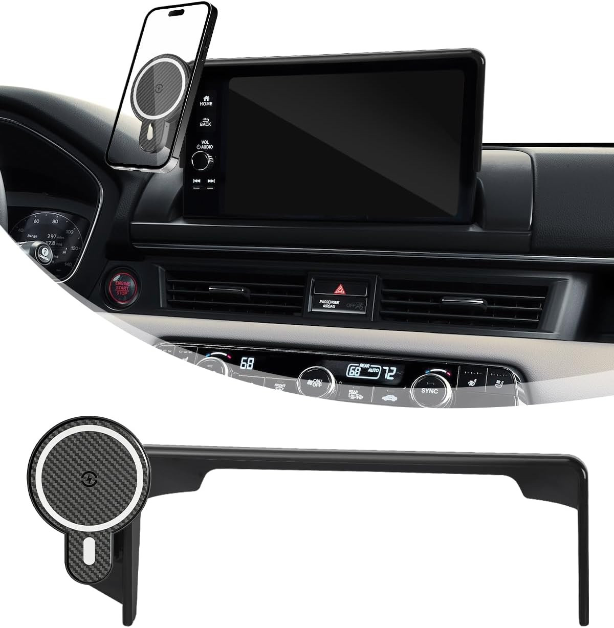 Car Phone Mount for Honda HRV 2023-2026 /CRV 2023-2026/ Honda Pilot 2023-2026 Ac