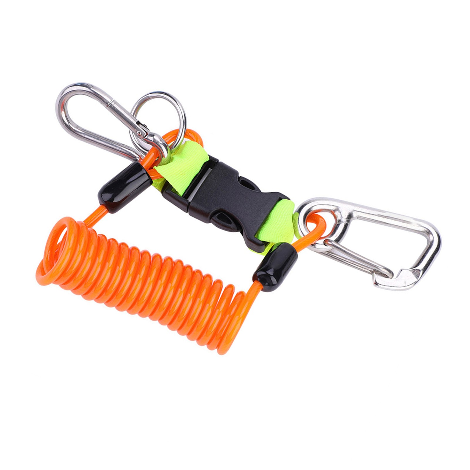 Keep Diving Anti Lost Spring Coil Lanyard Safety Emergency Tool With Quick