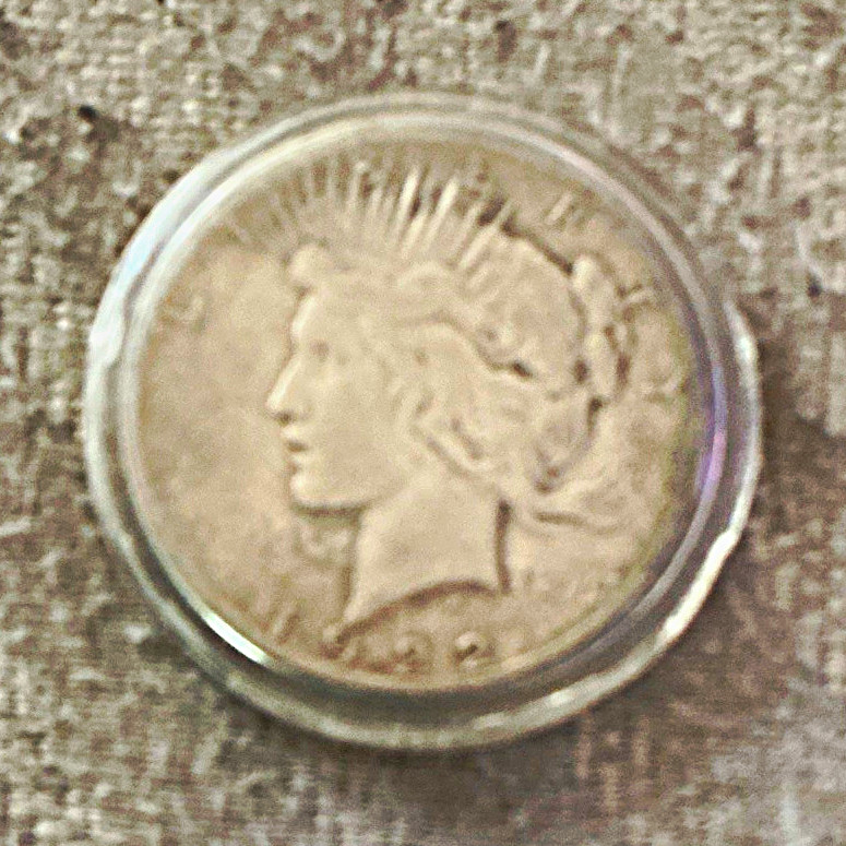 US Peace Silver Dollar Silver Coin in Protective Capsule - Peace Dollar