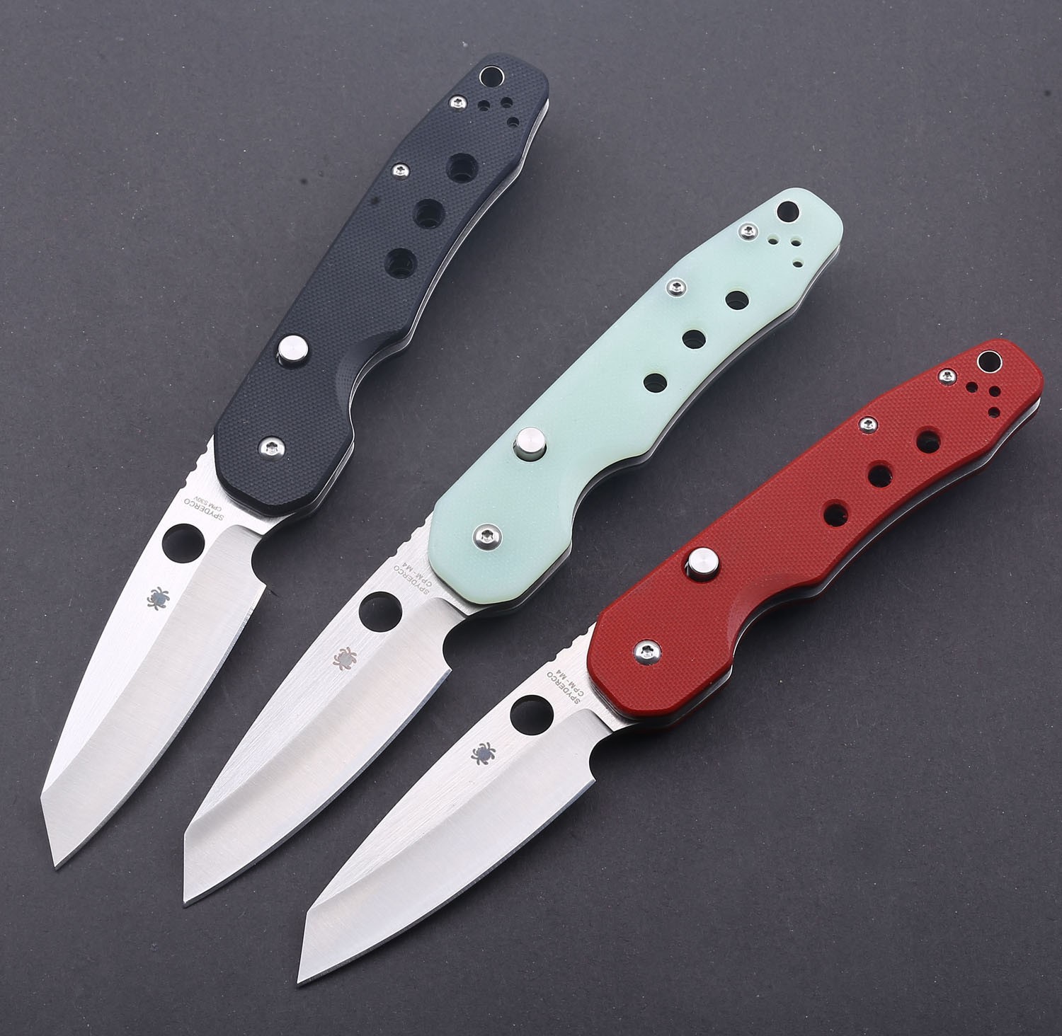 Black G10 Handle Survival Tactical Folding Pocket Knife Bottom Lock Messer Edc