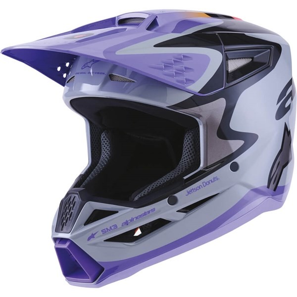 Alpinestars SM3 Jettson Helmet | Grey/Purple/Black