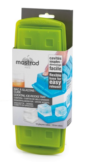 Mastrad Silicone Cocktail Ice Cube Trays, Blue