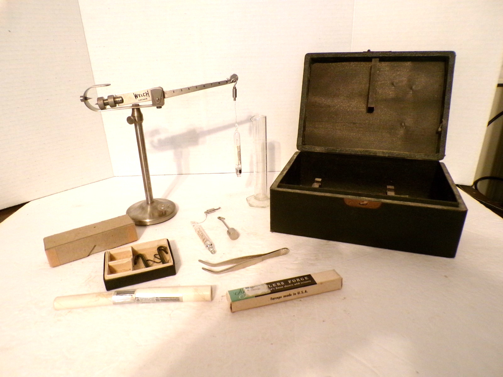 Vintage Welch/ Fisher Westphal lab balance, S.G tester Pittsburgh USA
