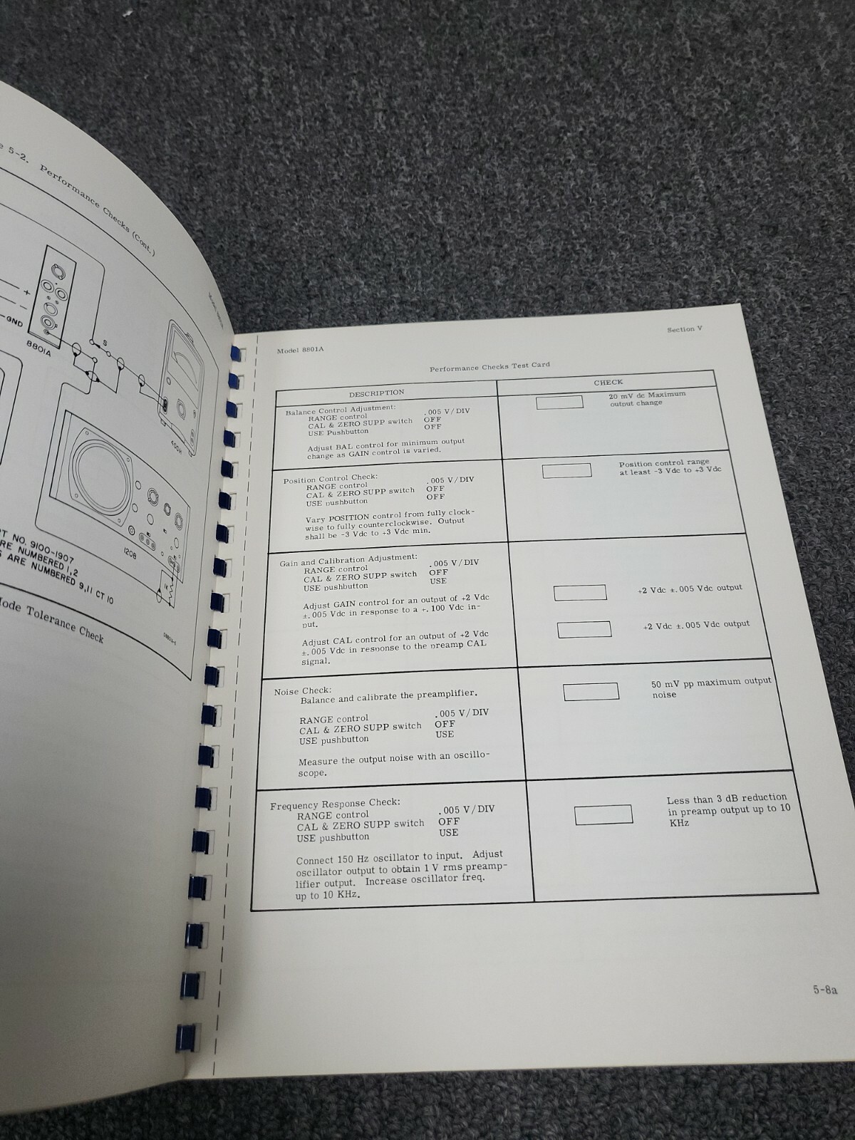 HP 8801A Low Gain DC Amplifier ~ Operating and Servicing Manual ~ IM-8801A-2