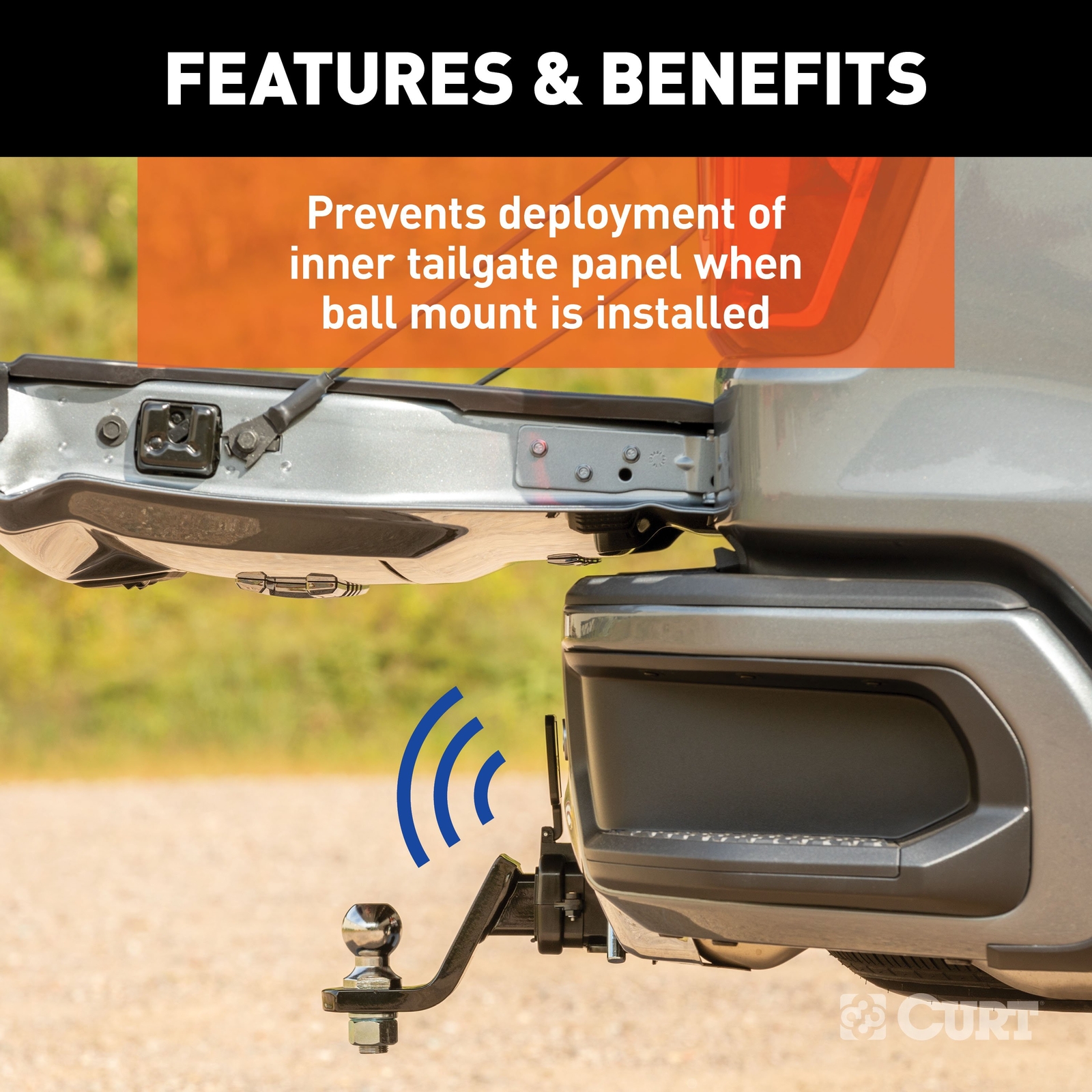 Protective MultiPro / Multi-Flex Tailgate Sensor with 2" Hitch Cap