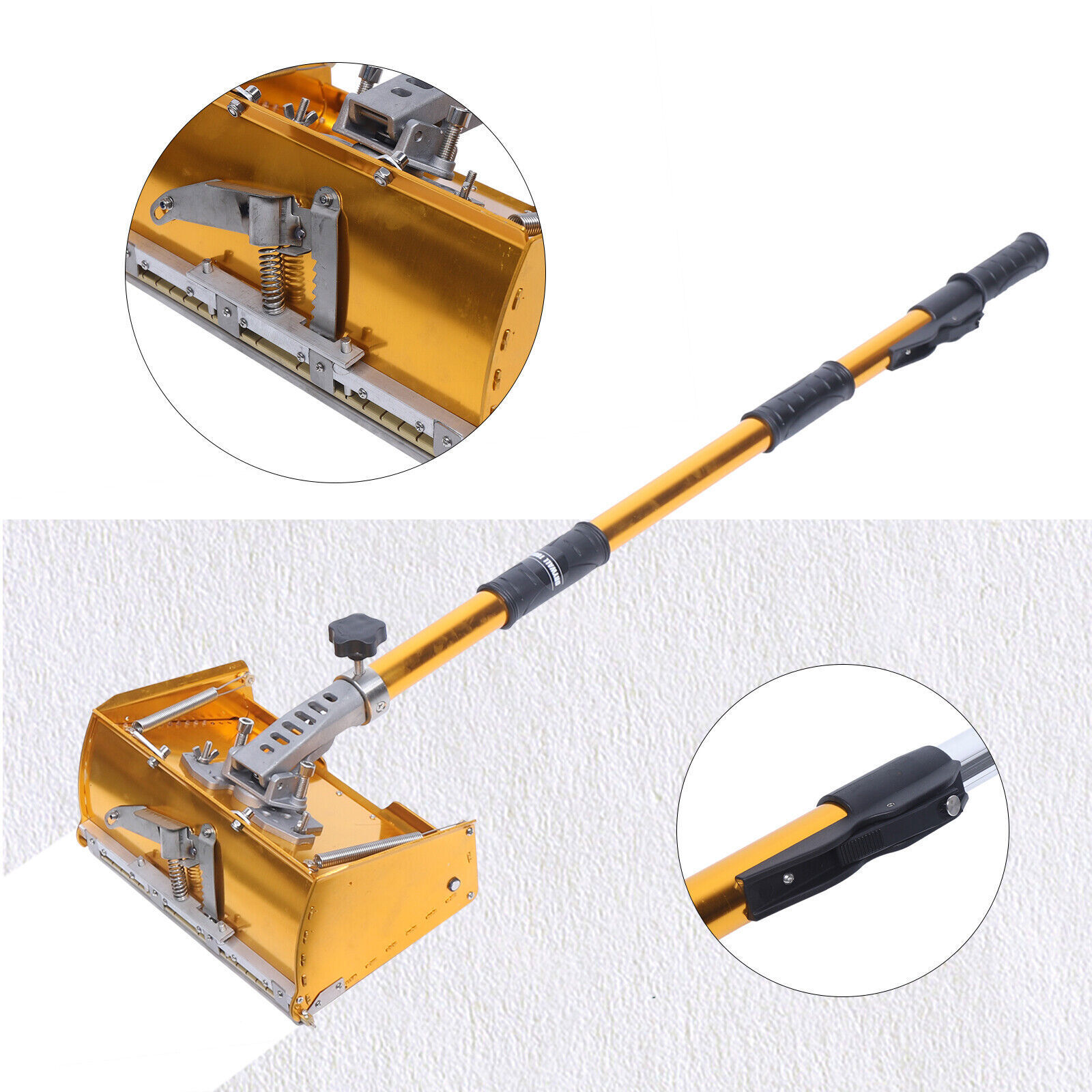 Drywall Flat Finishing Box Tool With Adjustable Rod 3.44-5.51ft For Wall Ceiling