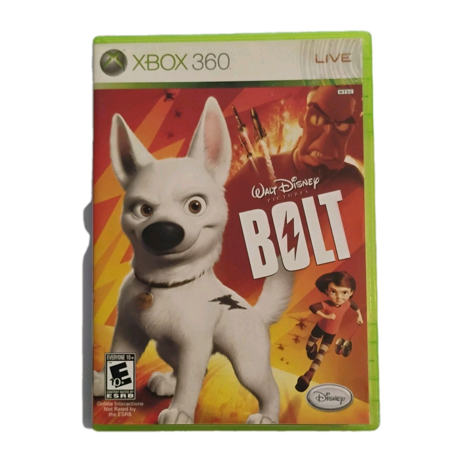Disney's Bolt (Microsoft Xbox 360) Case and Manual Only **No Game**