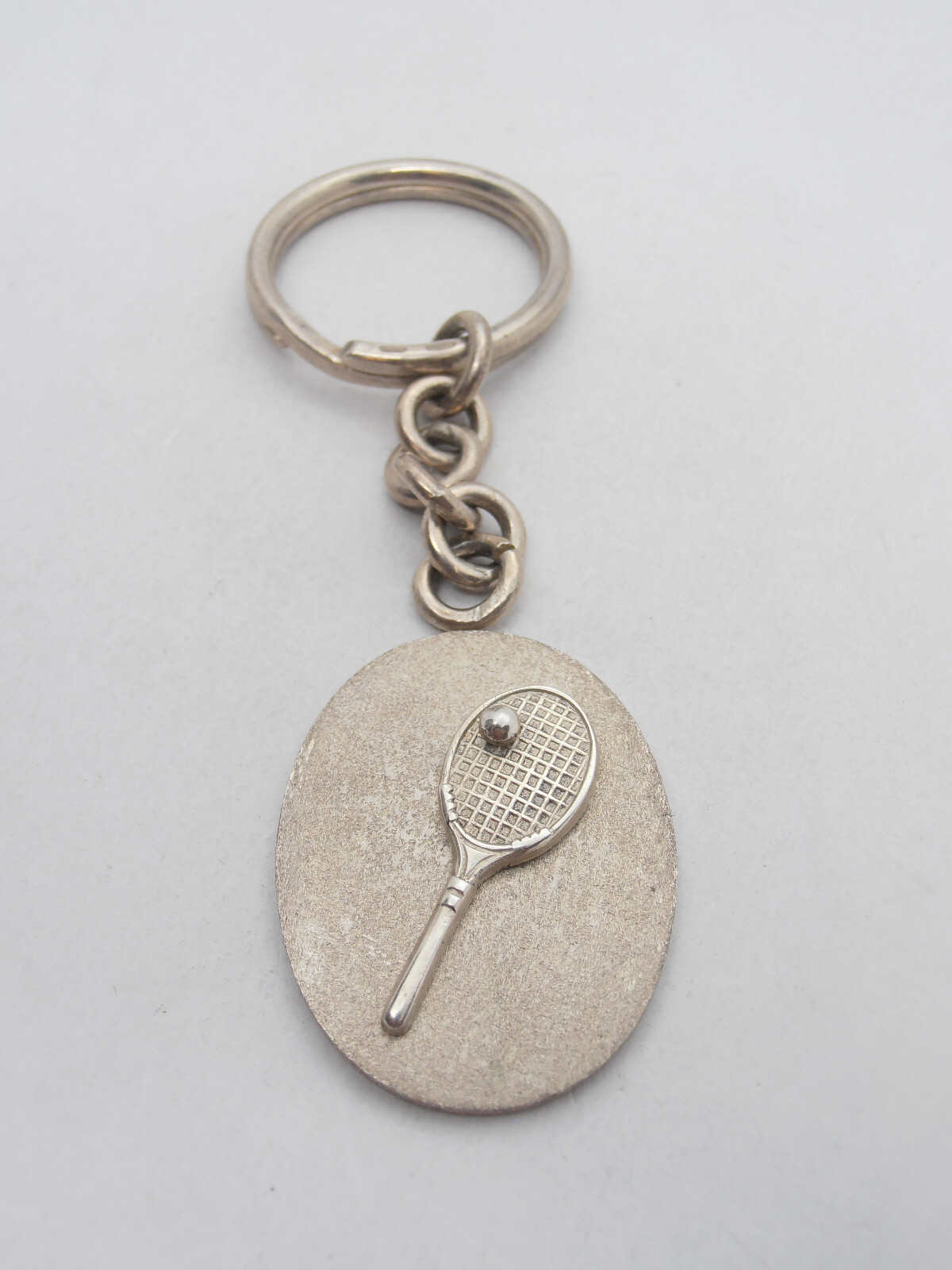 Tennis Racket: 925 Silver Keychain - Player - Tennis - Padel