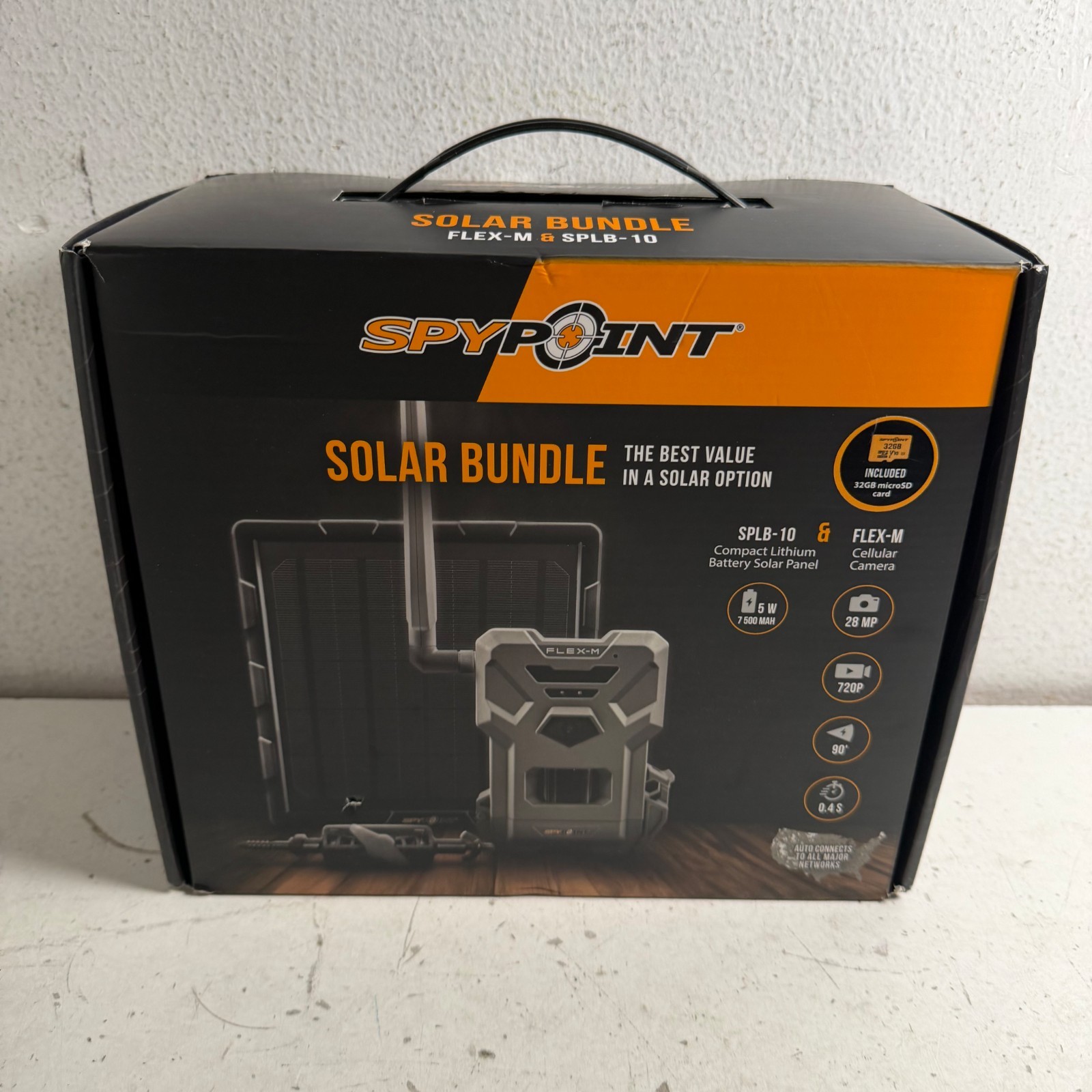 Spypoint Flex-M Dual-Sim LTE Cellular Trail Camera Water Resistant Solar Bundle