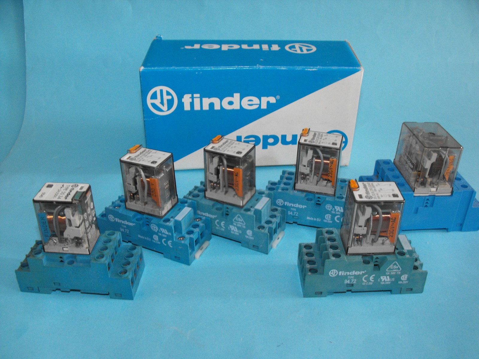 Finder 55.32.8.230.0040+TYPE56.34.Miniature General Purpose Relay.(LOT6PCS).USED