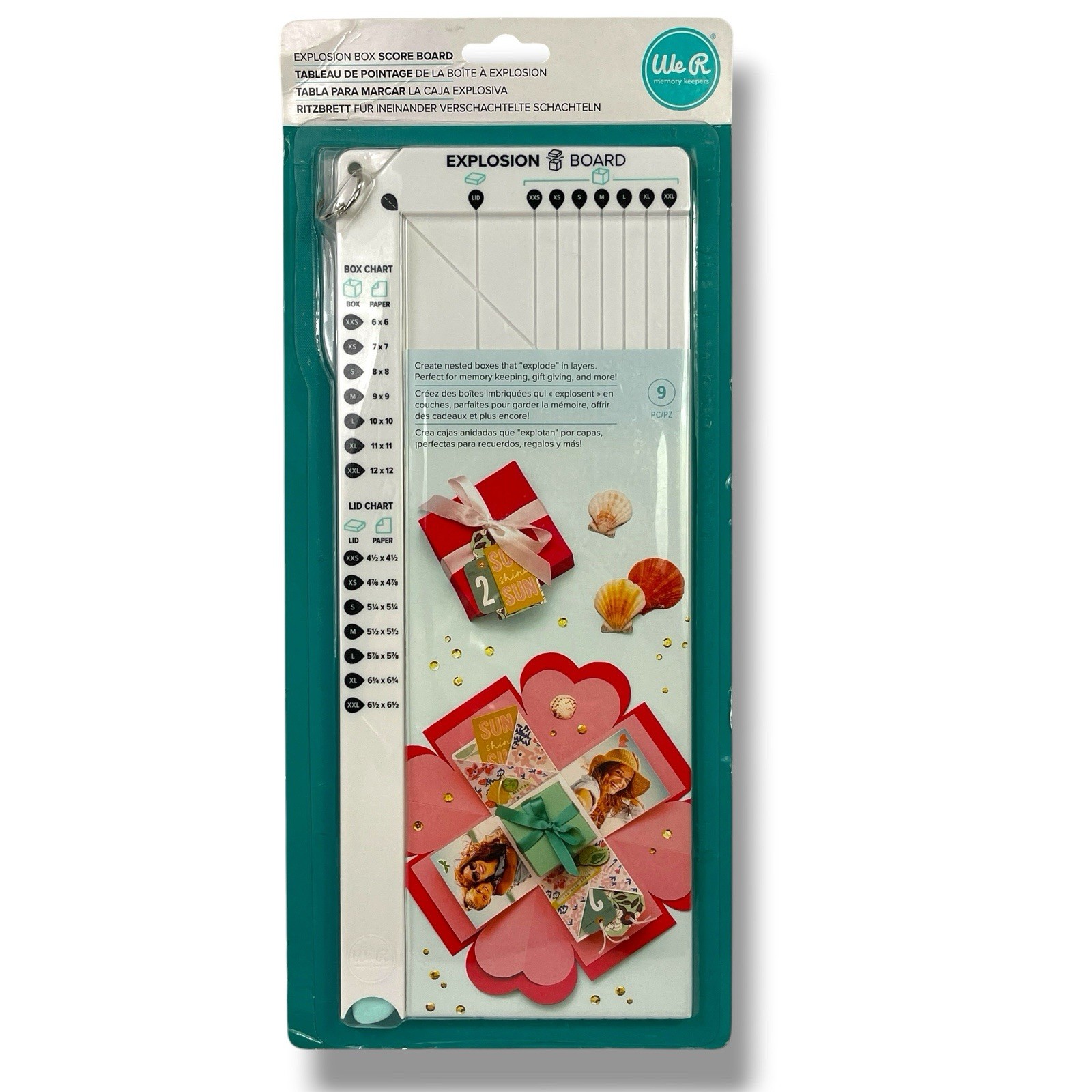We R Memory Keepers Explosion Board-Box Score Board - New In Package