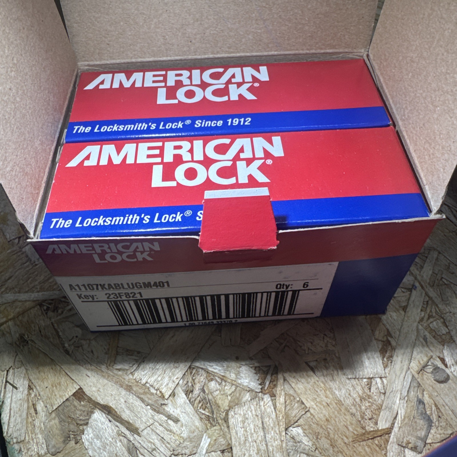 Box of - American Lock Lockout Padlock Red A1107 Locks