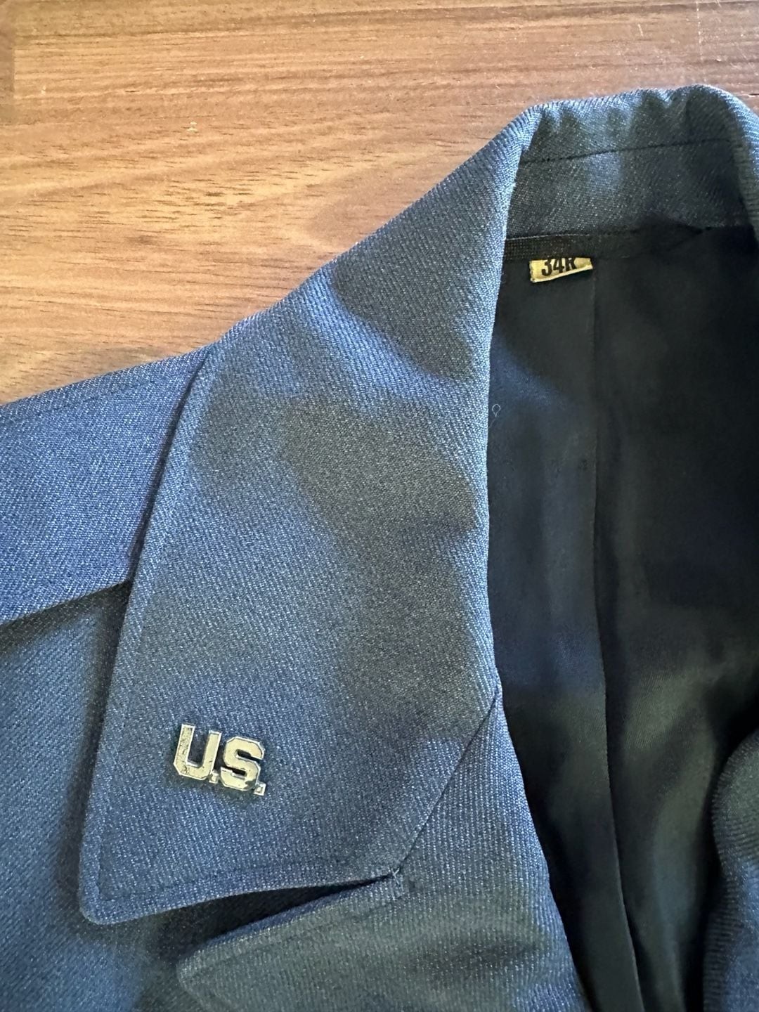 USA AIR FORCE IKE BOMBER JACKET WINTER BLUE SHADE 84 MODEL SIZE SMALL