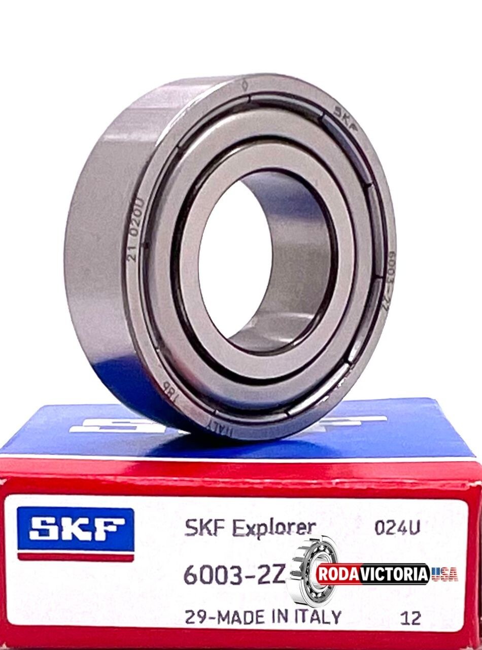 SKF 6003 ZZ C3 DEEP GROOVE BALL BEARING, METAL SHIELDED 17x35x13mm