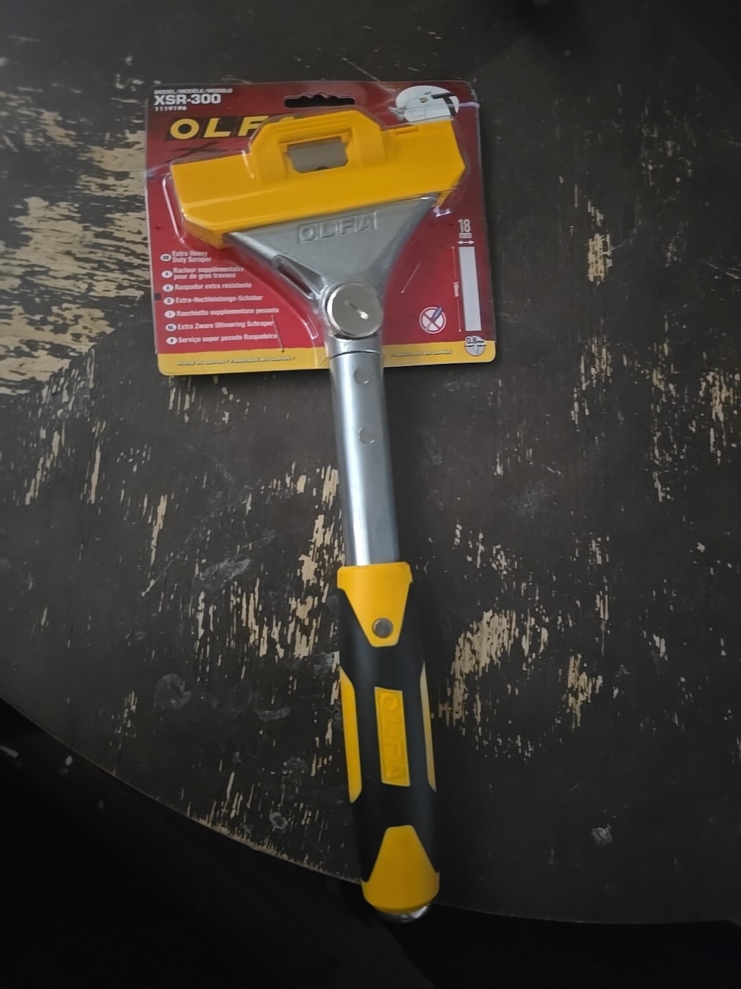 Olfa Xsr-300 Floor Scraper,Stiff,4",Carbon Steel