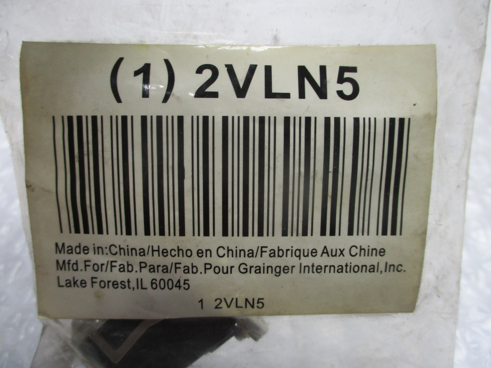 GRAINGER 2VLN5 TOGGLE SWITCH NSMP