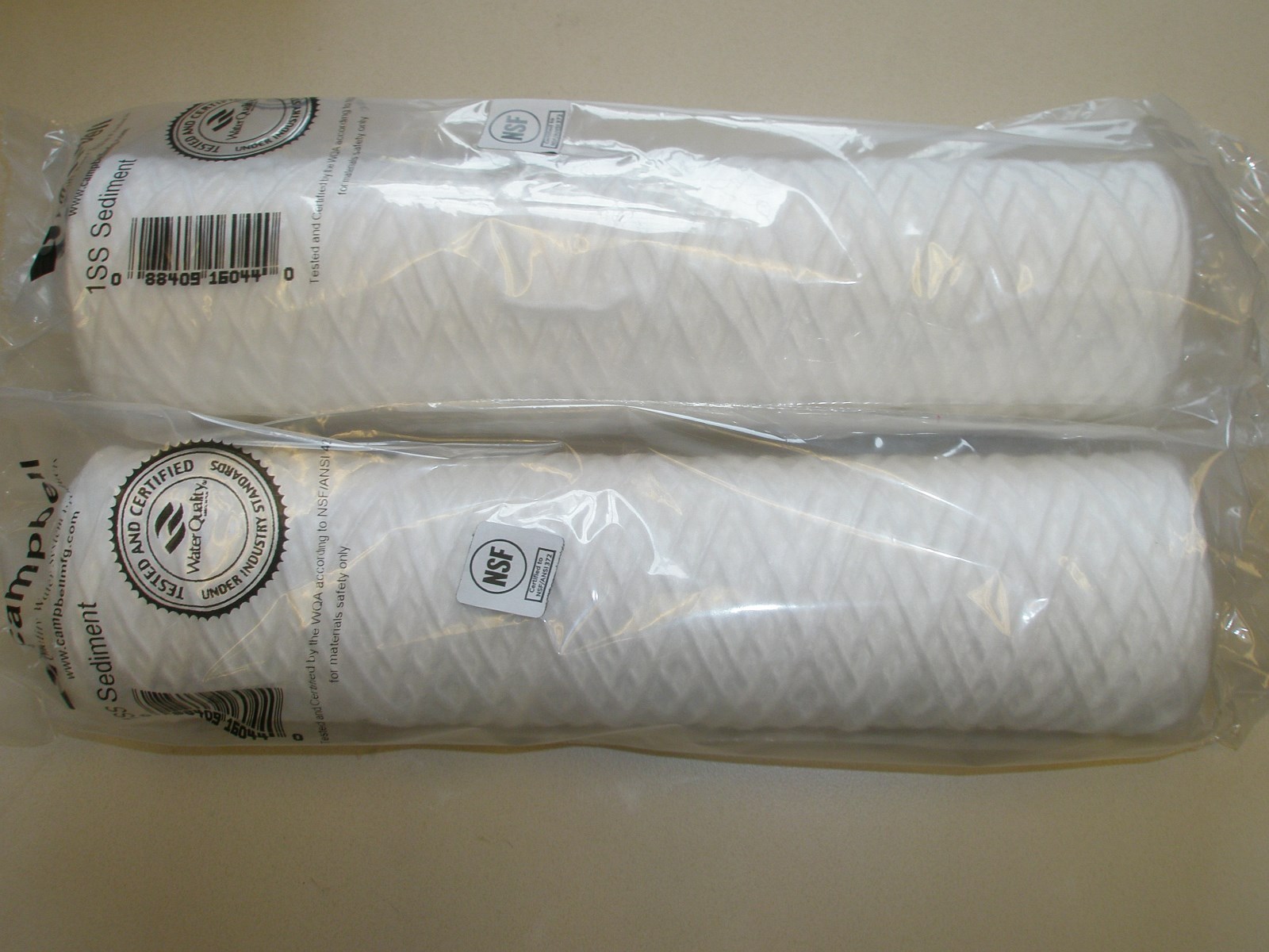 1SS Campbell Water Filters 5 Micron Sediment Cartridges 2pk Authentic USA
