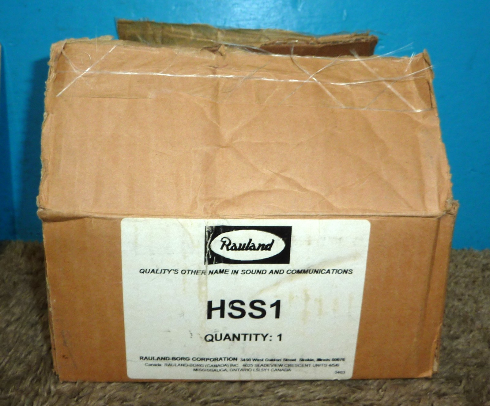 2 Rauland HSS1 High Security Intercom Speaker Stations w/ Original Box