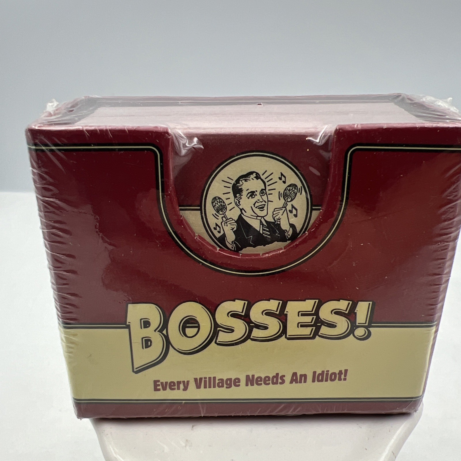 “Bosses! Every Village Needs An Idiot” Mini Note Cube~3” X 2 1/2”~400 Sheets~New