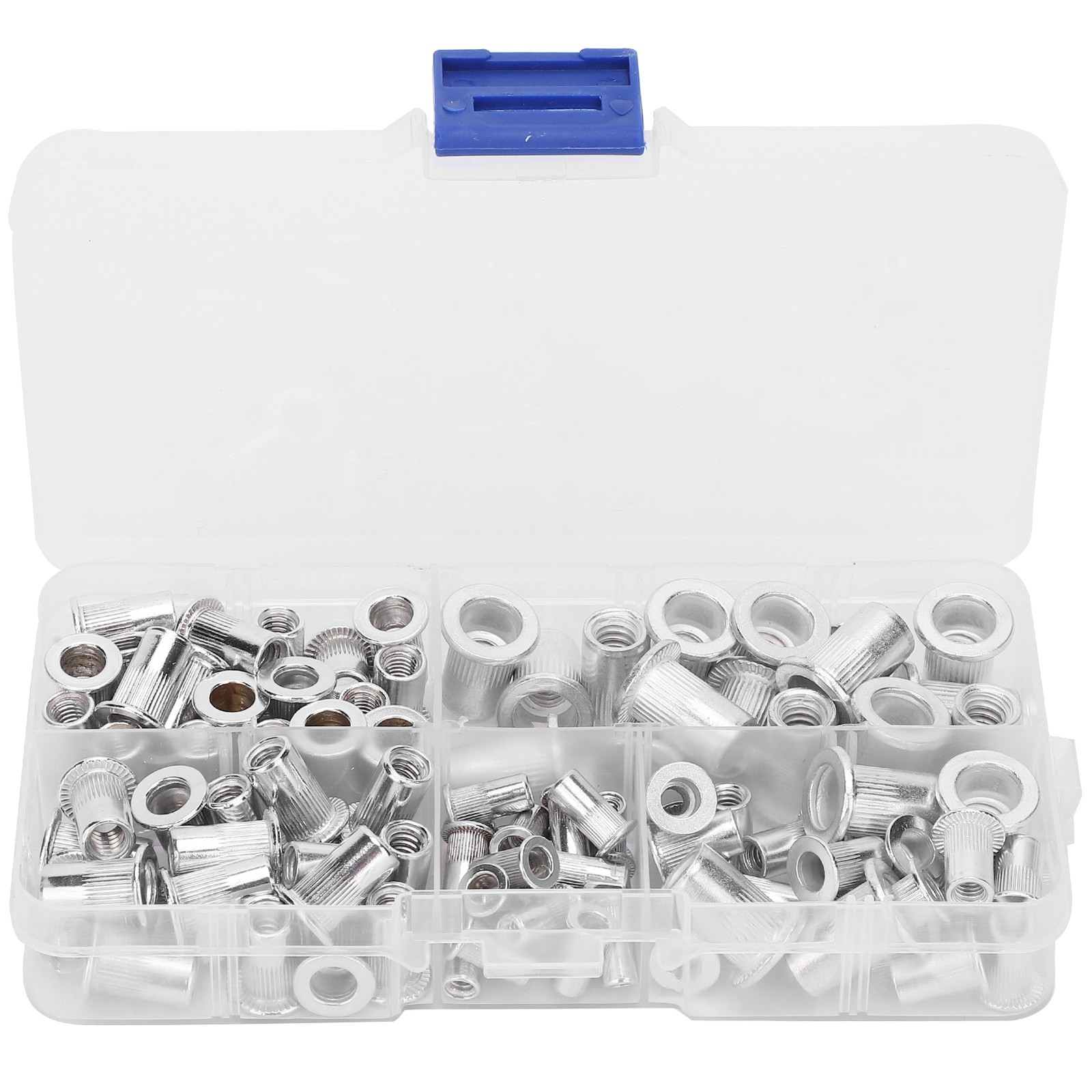 100pcs Aluminum Rivet Nut Threaded Insert Nut For Fastening Automobiles