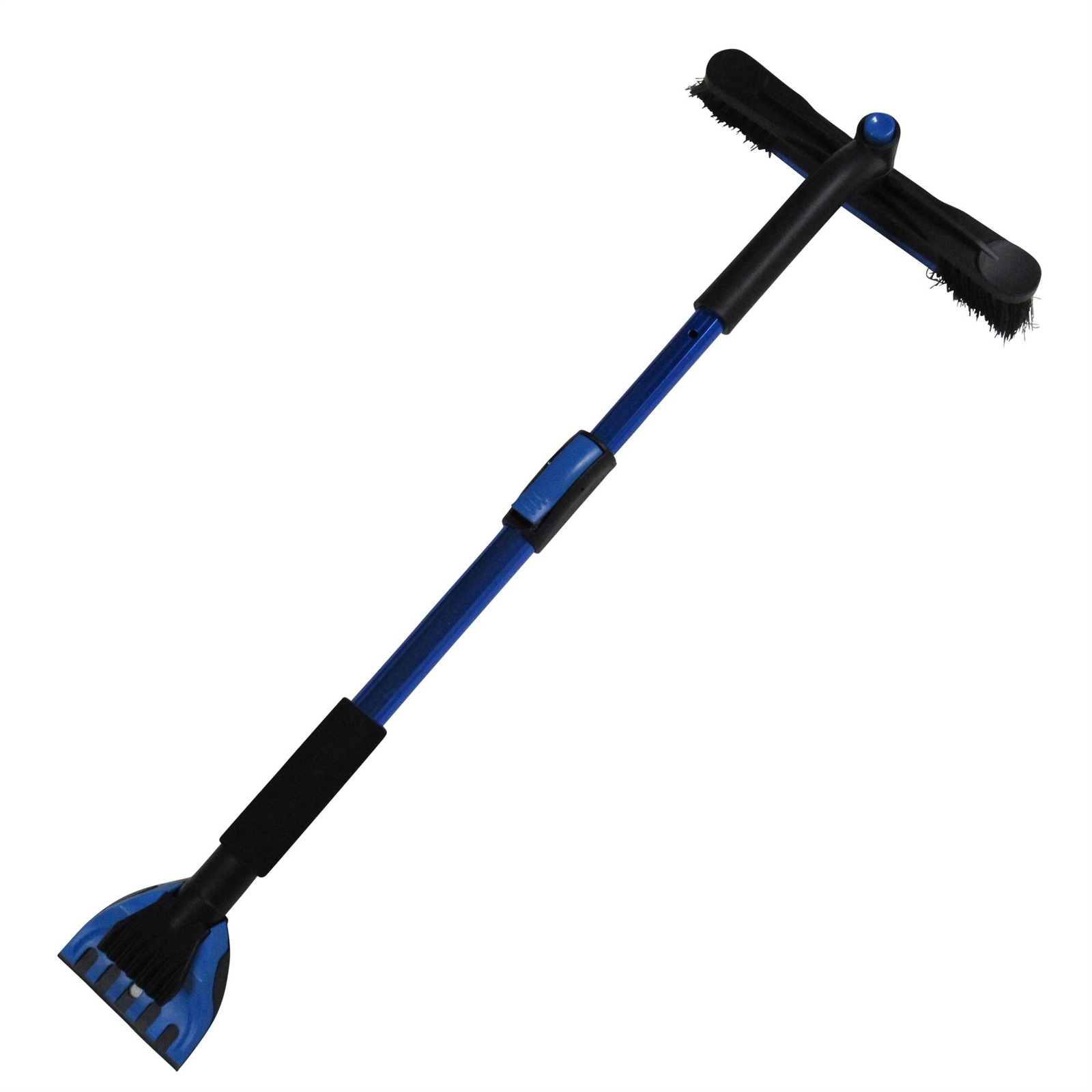 Car Ice Scraper Snow Brush (2 in 1 Extending Telescopic Handle Windscreen)