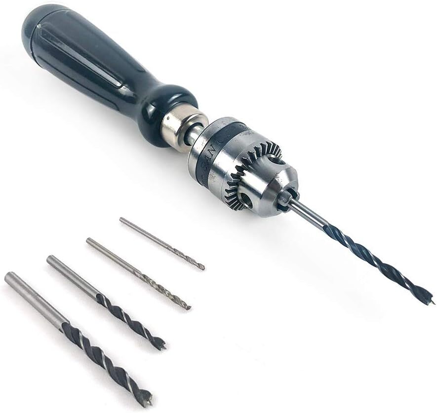 Portable Hand Drill With 3 Jaw Chuck For Precision Drilling 0.6 To 6Mm