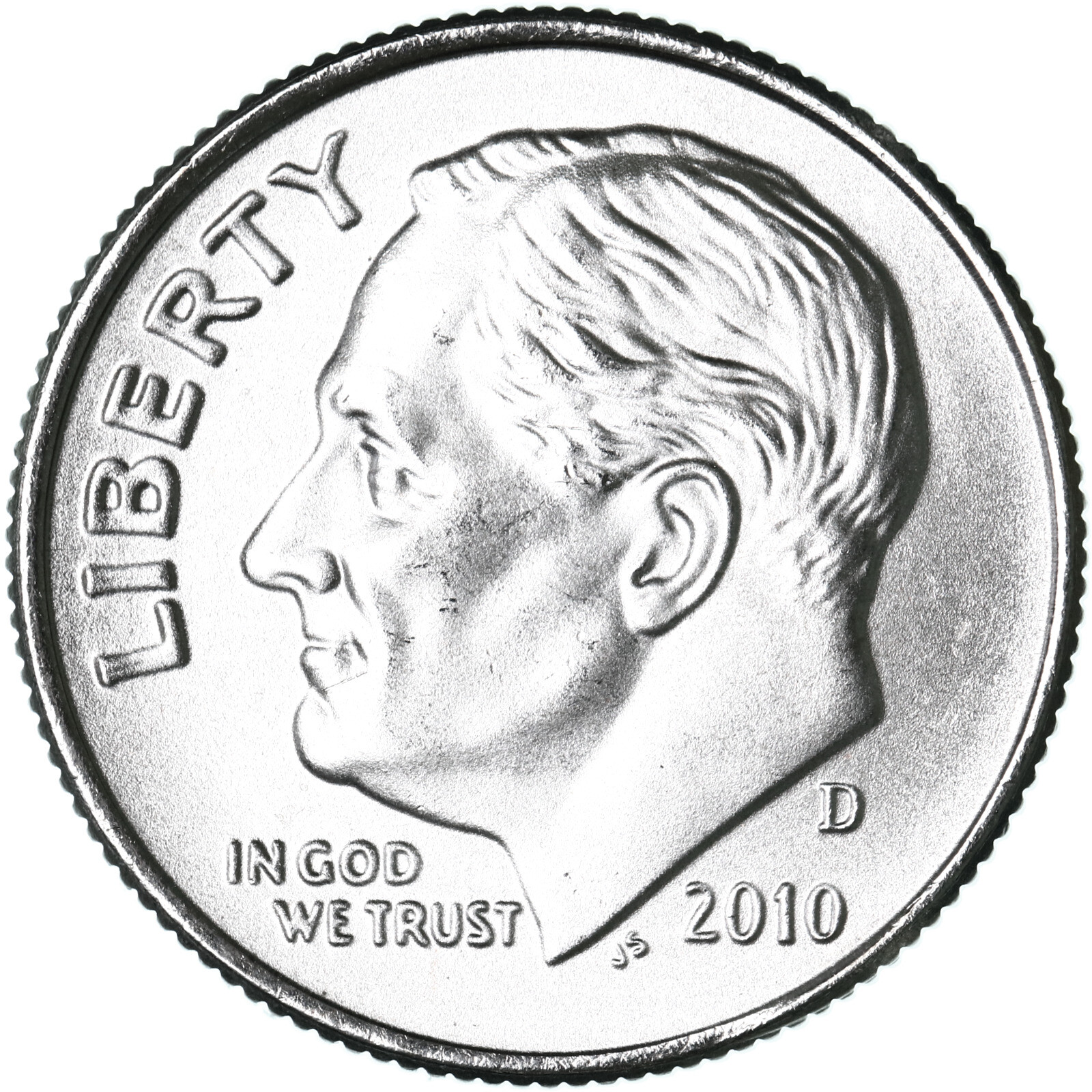 2010 D Roosevelt Dime Satin Finish