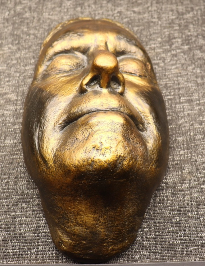 Vtg Horror Film Zacherley Death Mask Gold Black Heavy Plaster Artist Proof 4/10