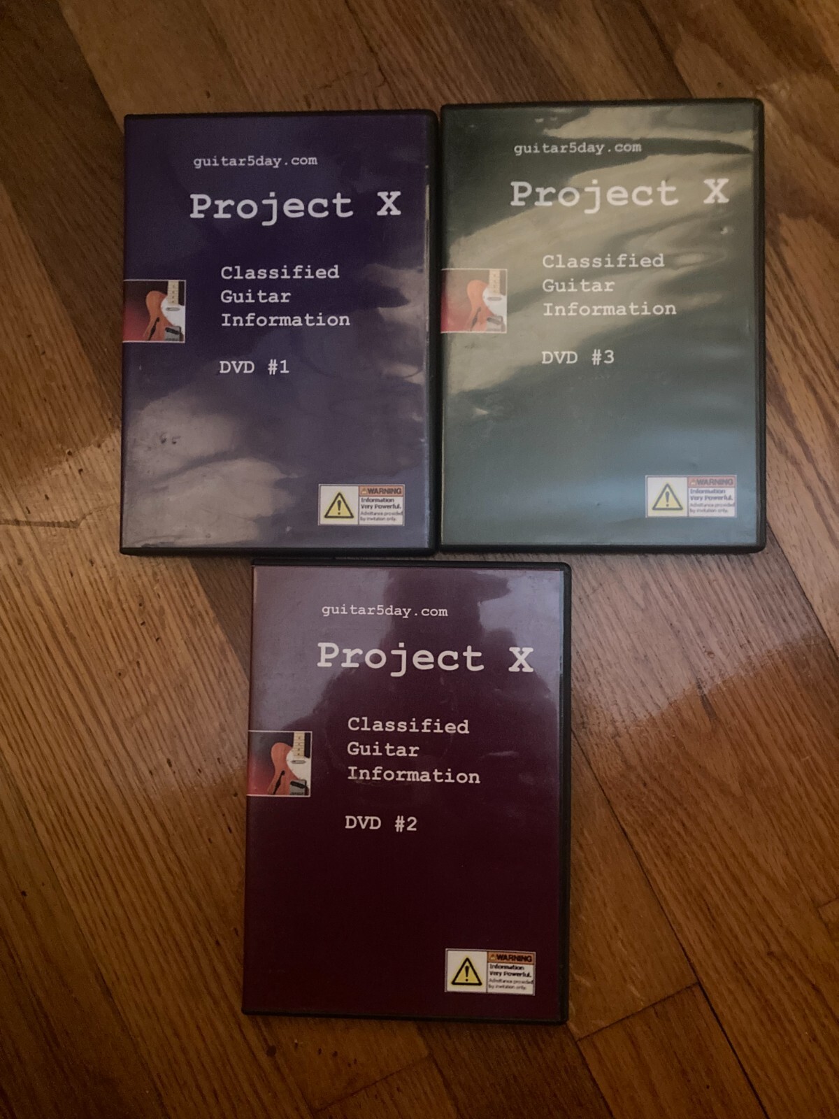 Project X Guitar Learning System - 3 DVD Set - Secrets to Learning Guitar New