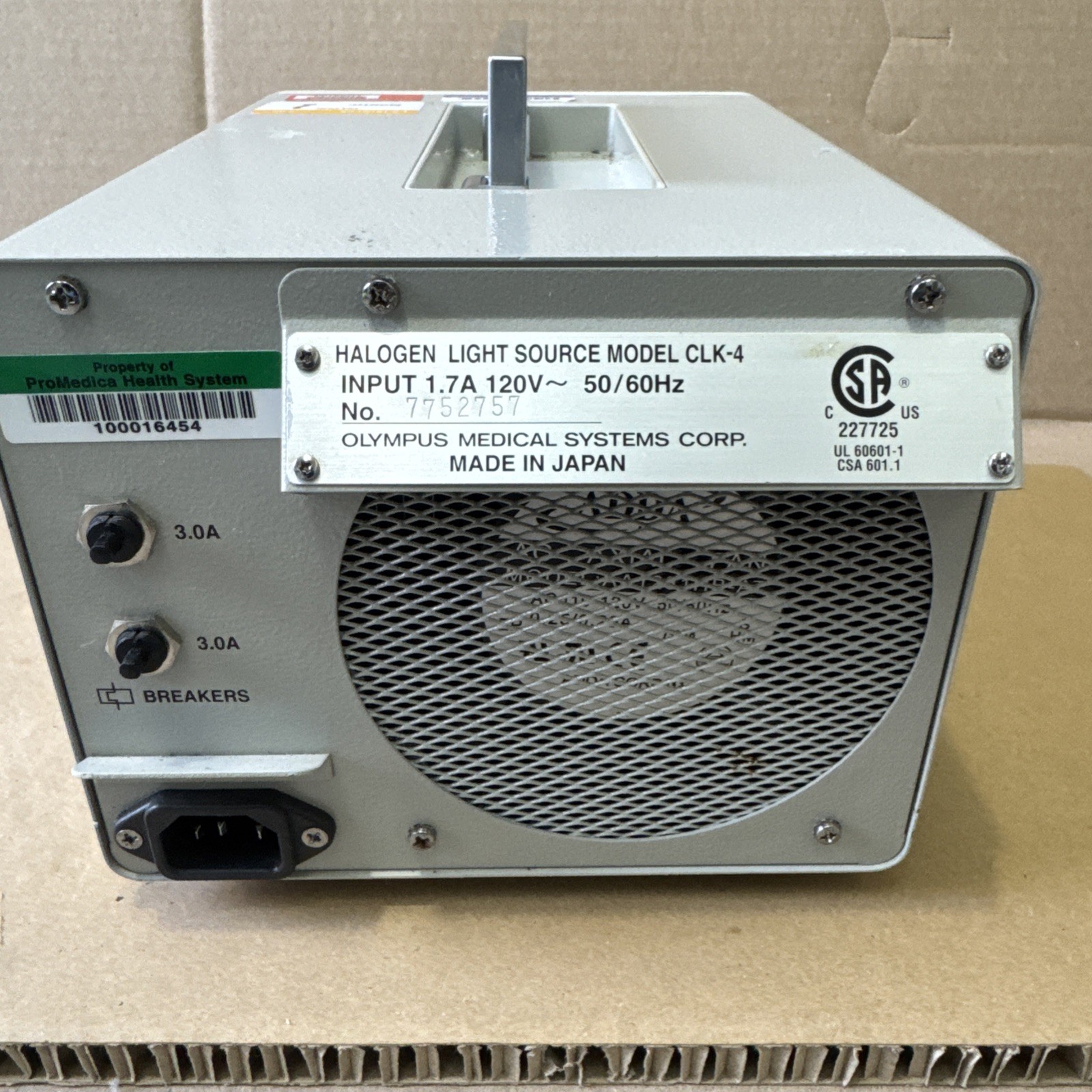 Olympus CLK-4 Halogen Light Source