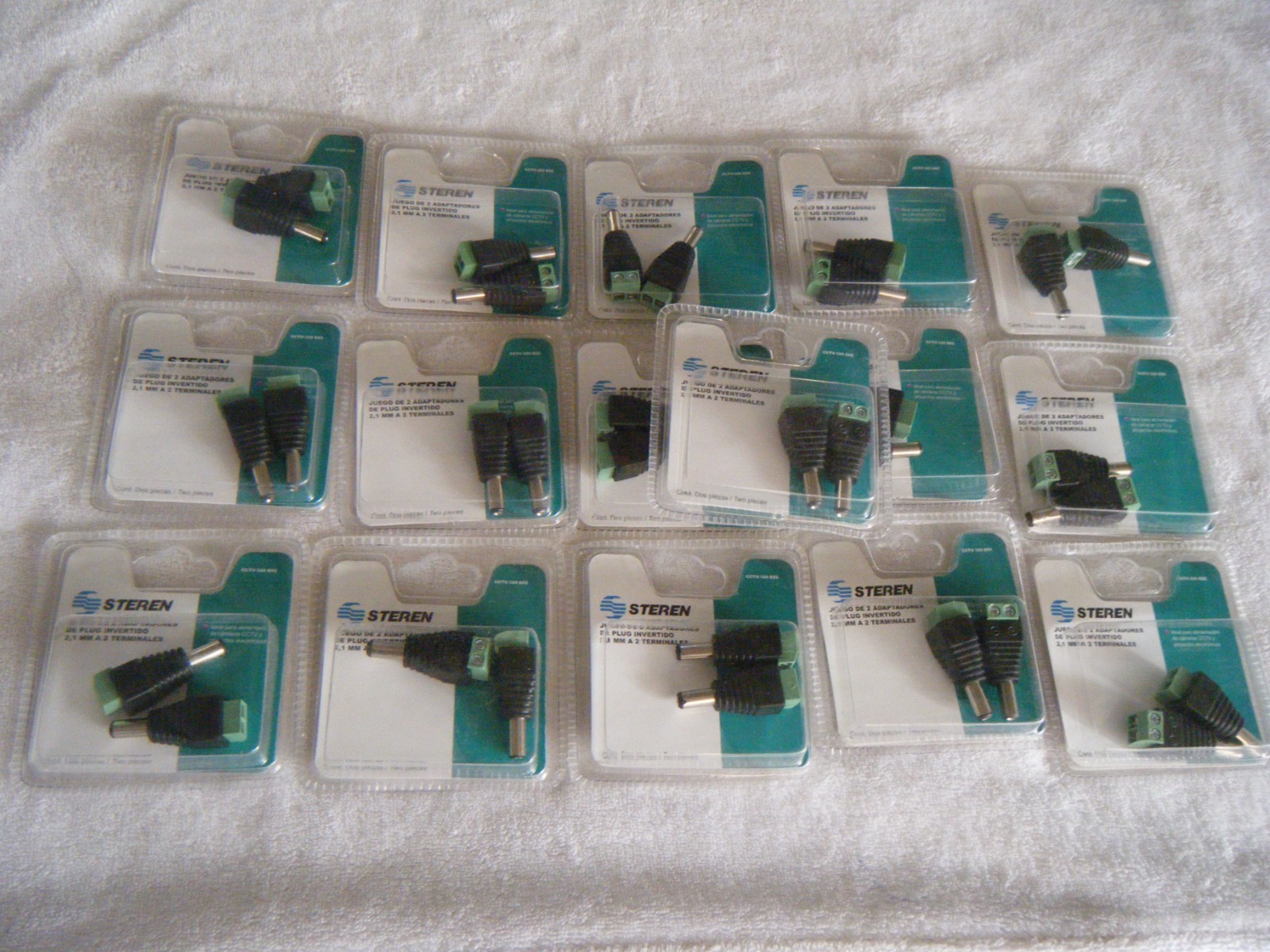 Lot 16 sets Security System Wire Cable CCTV Camera Power Supply end Two terminal