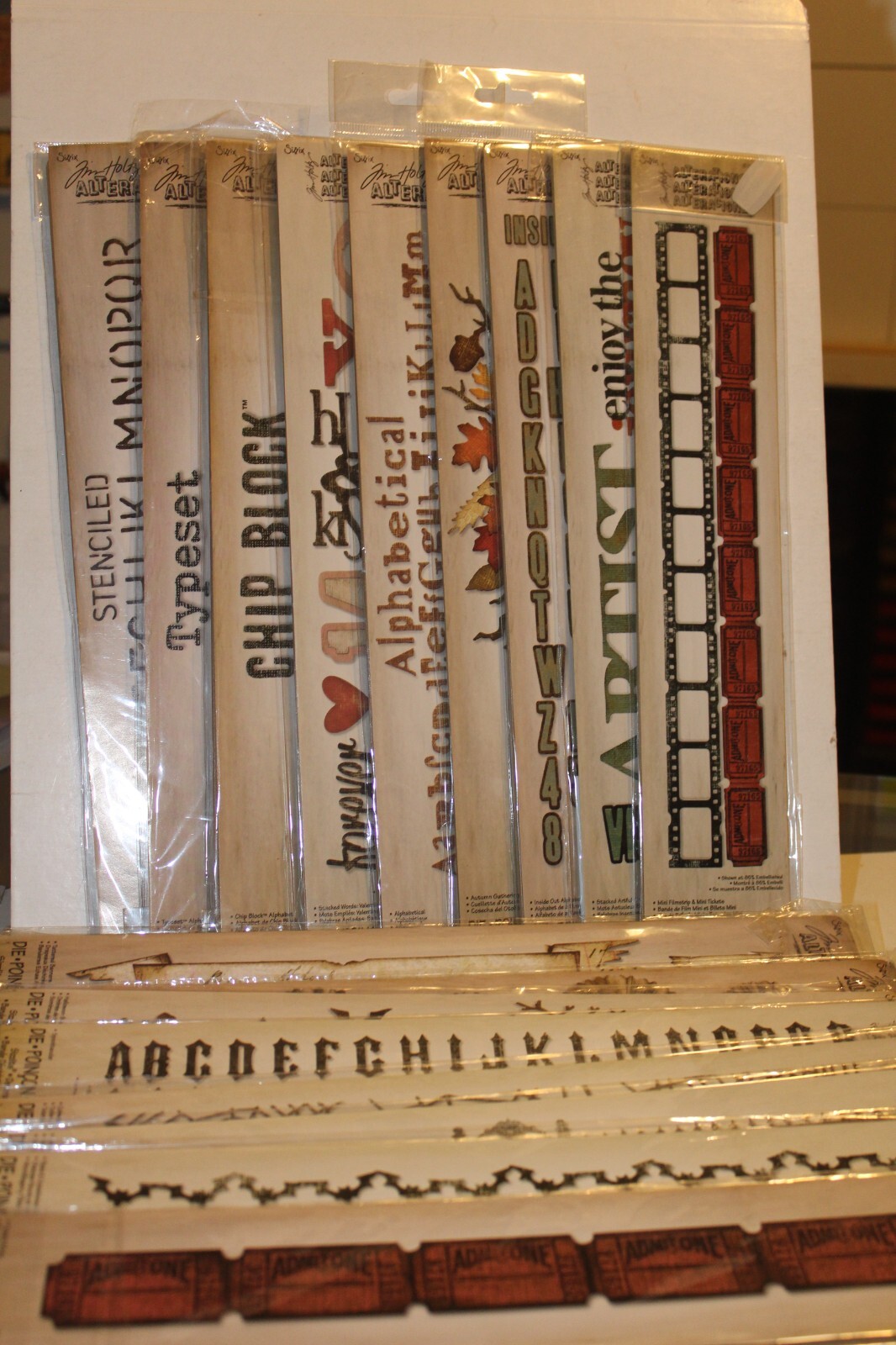 TIM HOLTZ DECORATIVE STRIP SIZZIX DIE - YOU PICK YOUR CHOICE
