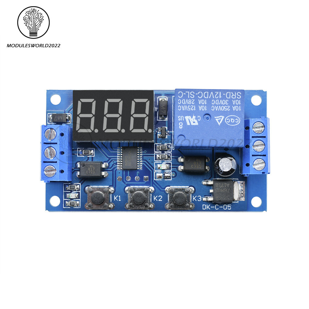DC 12V LED Display Home Automation Delay Timer Board Control Switch Relay Module