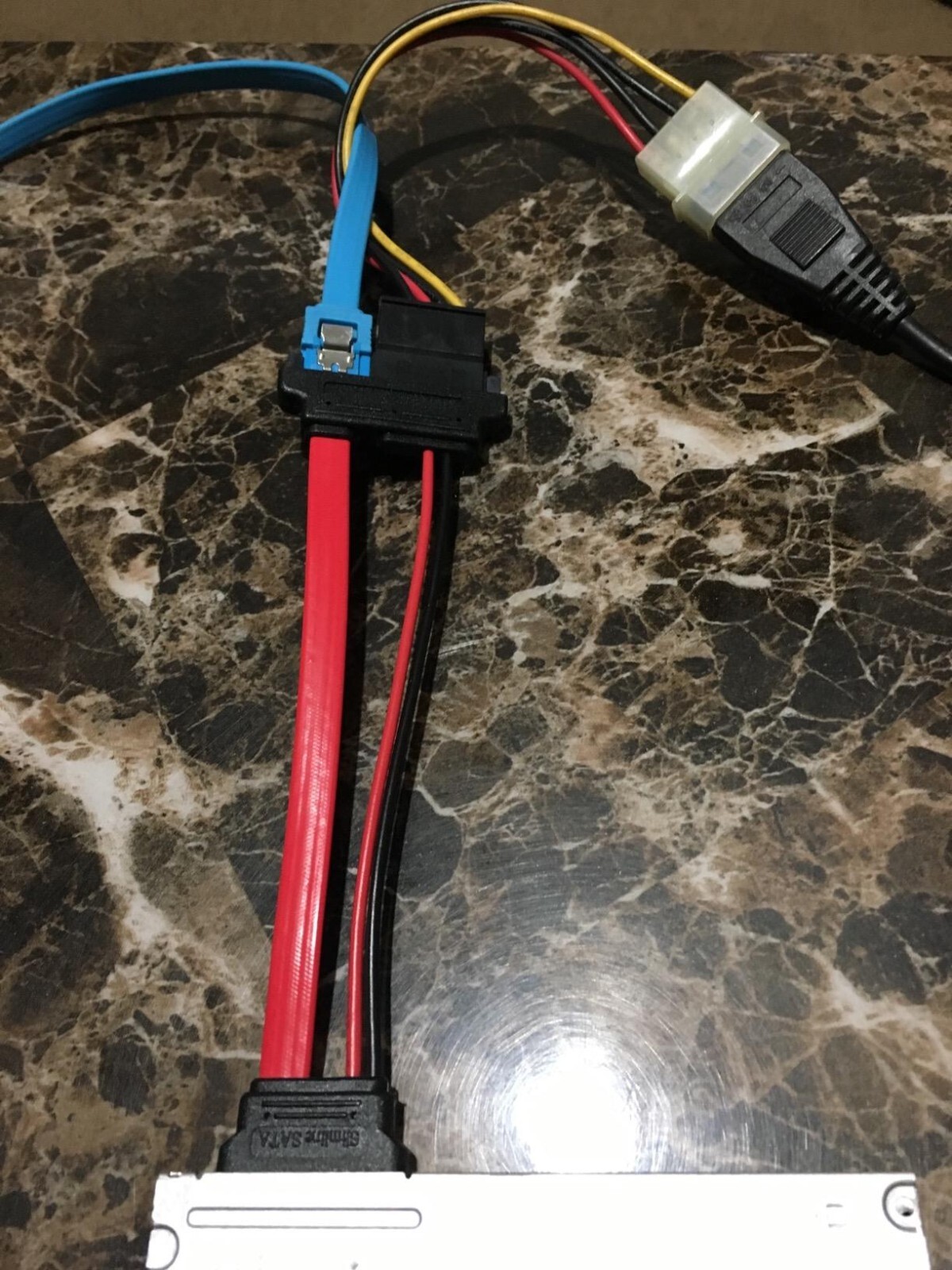 StarTech.com 6in Slimline SATA to SATA Adapter with Power - Slim SATA (F) to SAT