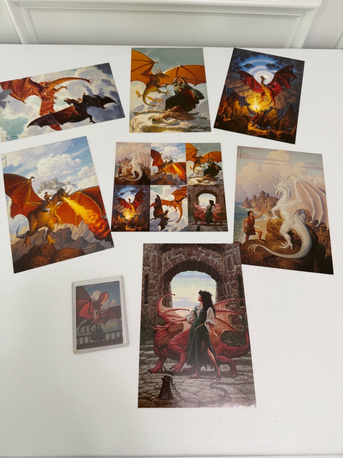 TIM HILDEBRANDT WORLDS DRAGONS KEEPSAKE PICTURES CARDS MULTI SIZES 1994
