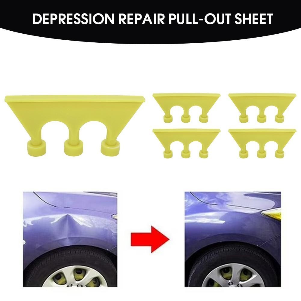 5Pcs Film Dent Repair Tool Long Rubber Strip Arch Base Car Dent Repair Film