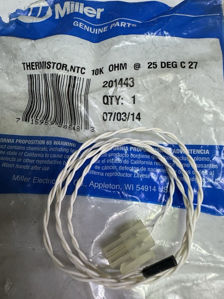 Miller Electric - 201443 - THERMISTOR,NTC 10K OHM @ 25 DEG C 27.50IN LEAD