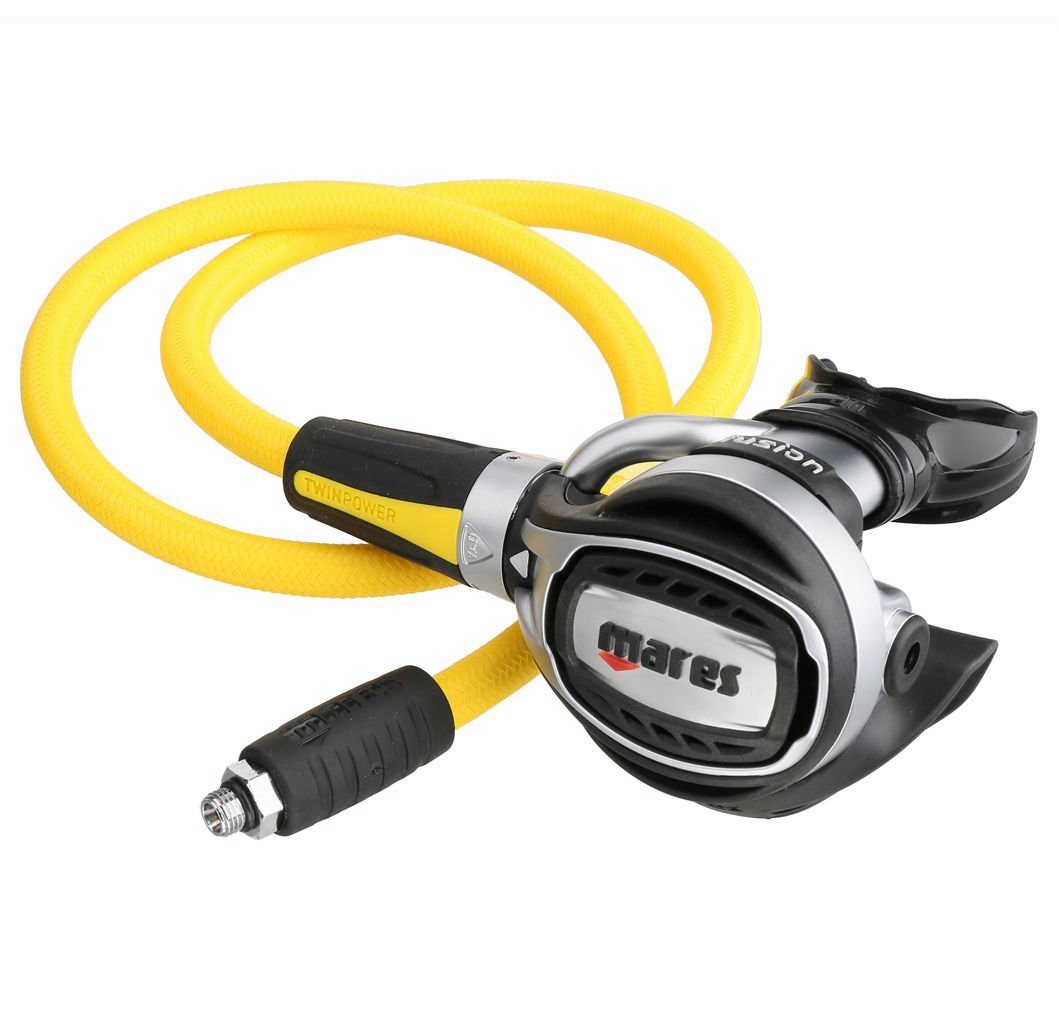 MARES Octopus Fusion Scuba Regulator Second Stage With Braided Yellow Hose NEW