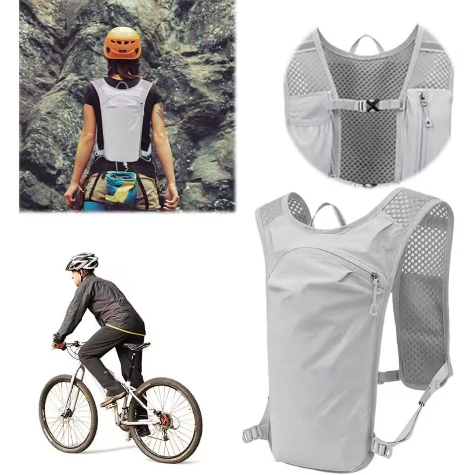 Outdoor Sports Vest Bag – Adjustable Breathable Running & Cycling Hydration Pack
