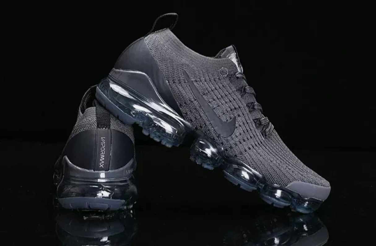 Nike Air VaporMax Flyknit 3 Grey/Black Men's Air Cushion Shoes US Size 8-11
