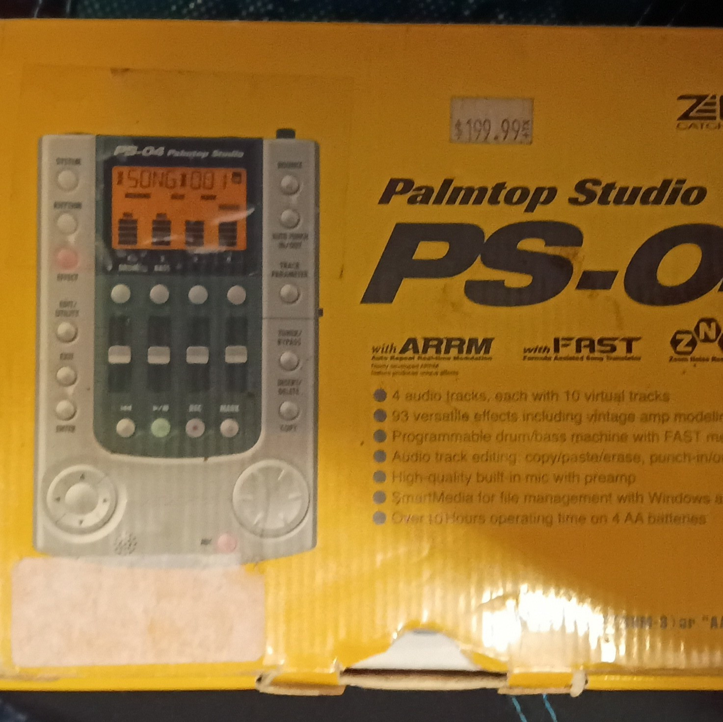 Zoom PS-02 Palmtop Studio 4-Track 4-Channel Handheld Digital Recorder