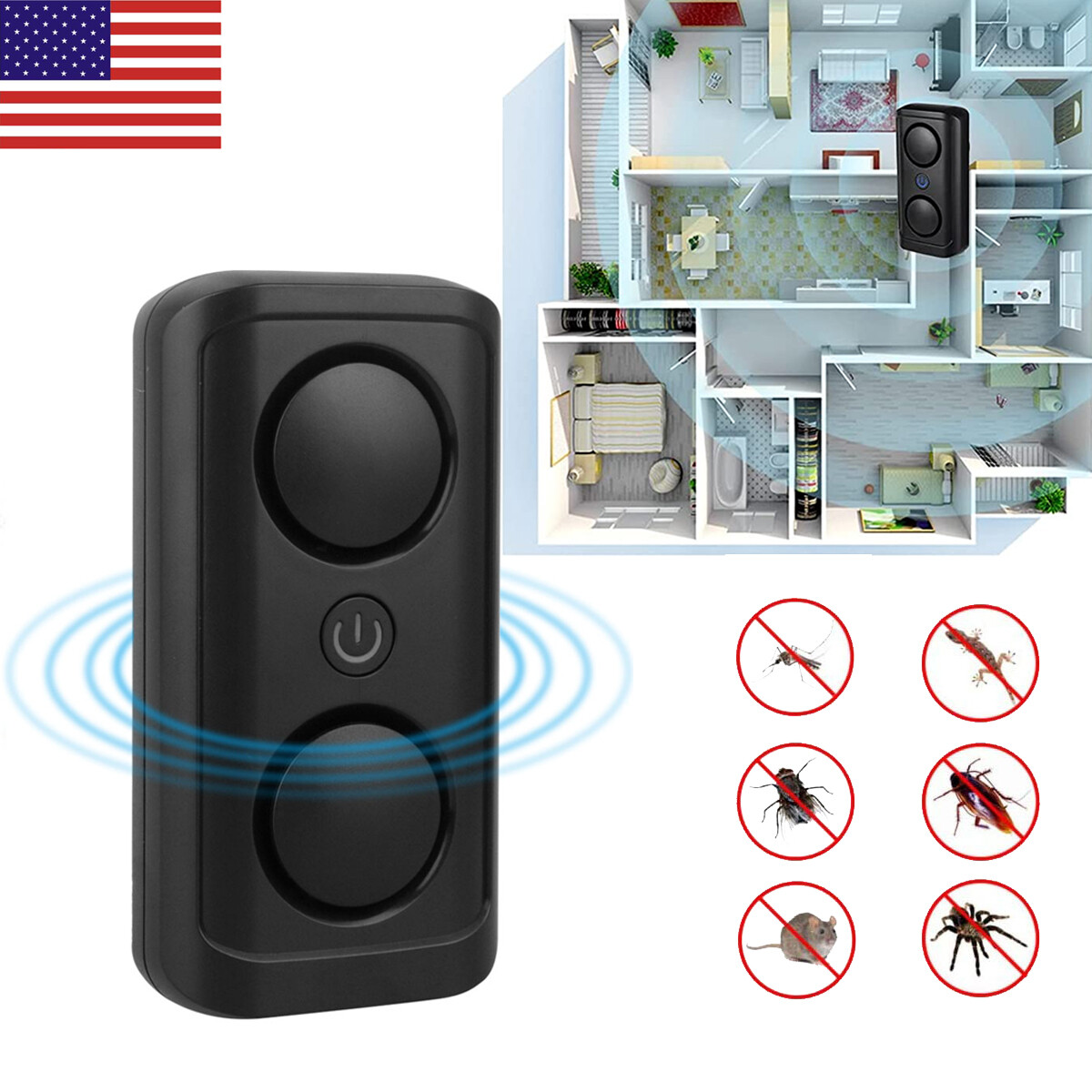 NEW!! Ultrasonic Pest Reject Home Control Electronic Repellent Mice Rat Repeller