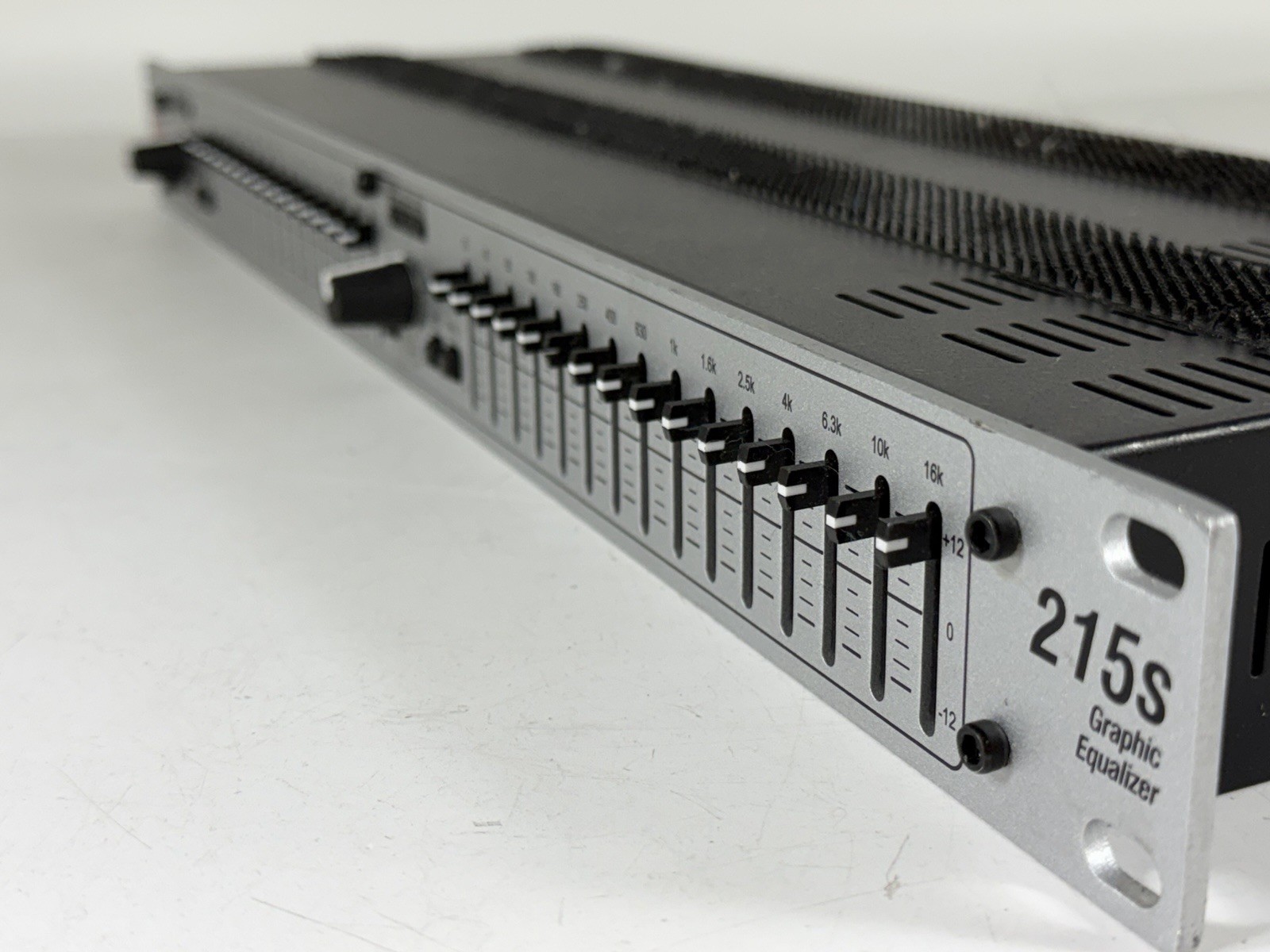 DBX 215S Dual Channel 15-Band Graphics Equalizer with Power Cable - Tested