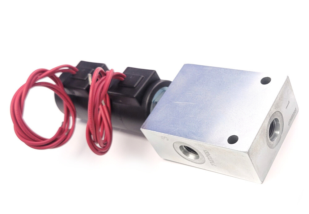 SV10-47D-6TD-N-12DL - 4 Way 3 Pos Valve - 12VDC Wire Leads - Motor Spool